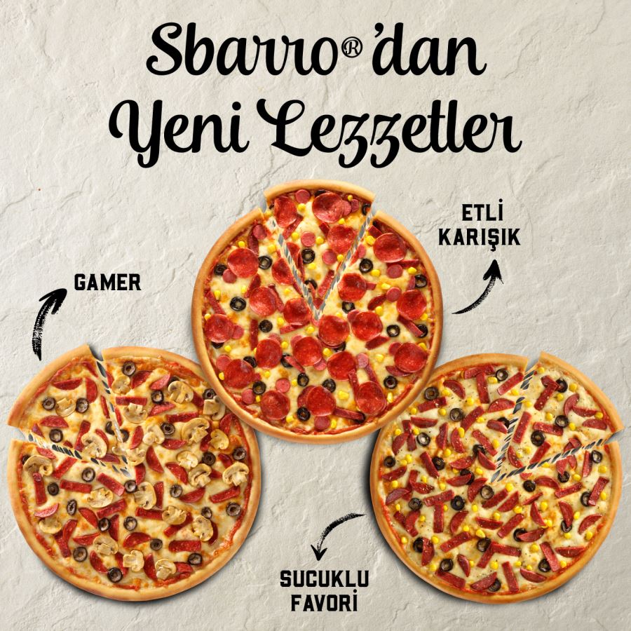 Pizza severlere Müjde: Sbarro® Menüsü Yenilendi!