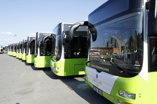 Doğalgazlı otobüsler yarın hizmete başlayacak