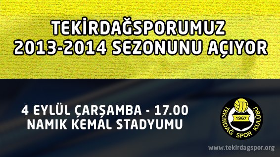 Tekirdağspor 2013-2014 Sezonunu Açıyor