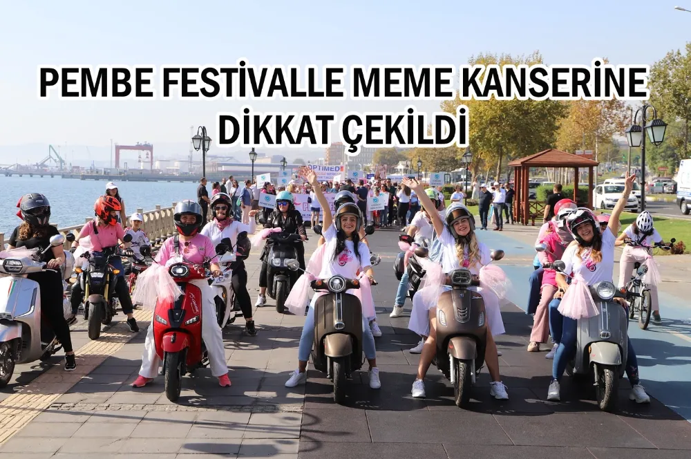 PEMBE FESTİVALLE MEME KANSERİNE DİKKAT ÇEKİLDİ