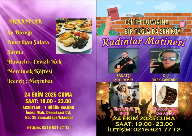 Sarıgazispor’dan Eğitime Destek Amaçlı Kadınlar Matinesi
