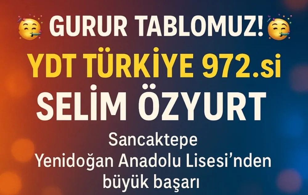 YKS’de Sancaktepe Birincisi Yenidoğan Anadolu Lisesi’nden