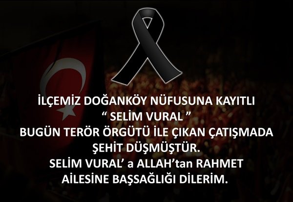 YÜREĞİMİZ KAN AĞLIYOR, TÜM ETKİNLİKLER İPTAL