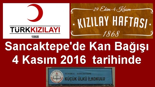 Sancaktepe?de Kan Bağışı kampanyası